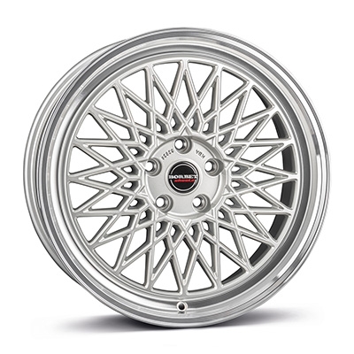 Borbet B 17" silver rim polished
