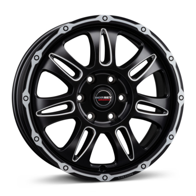 Borbet CW8 18" black rim window polished matt