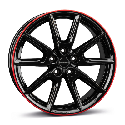BORBET_LX19_black_glossy_red_ring Borbet LX19 19" black glossy red ring