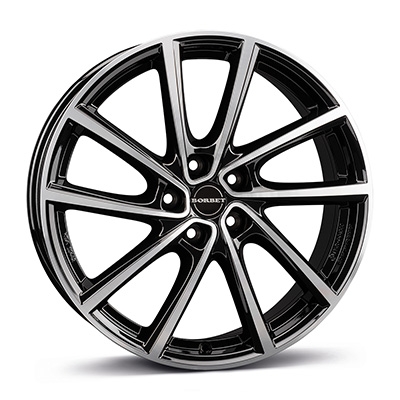 Borbet V 19" black polished glossy
