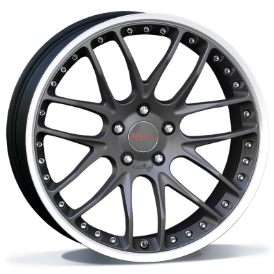 Breyton Race GTP 21" Matt Gun with Polished Lip (MGPL)