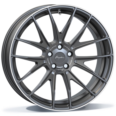 Breyton Race GTX 21" Matt Gun with Polished Lip (MGPL)