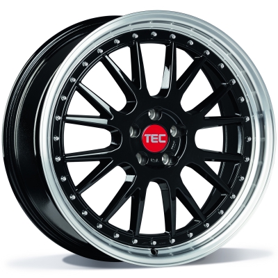 TEC GT EVO 18" black polished lip