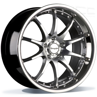 Tomason TN8 19" Hyperblack diamond polished with Steel lip