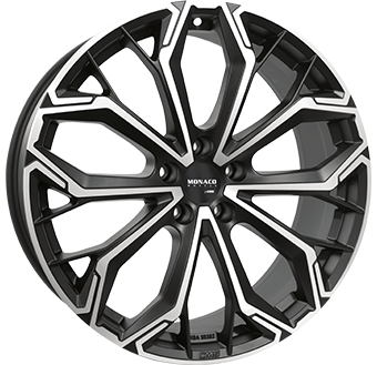 MONACO WHEELS GPC17 19" Mat Zwart / Gepolijst