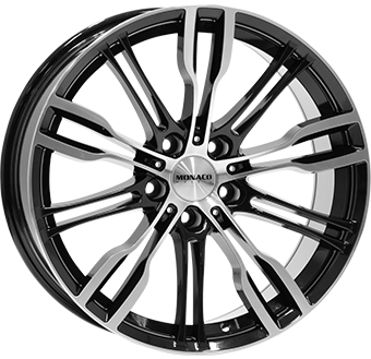 1566 MONACO WHEELS GP8 19" Zwart Glans / Gepolijst