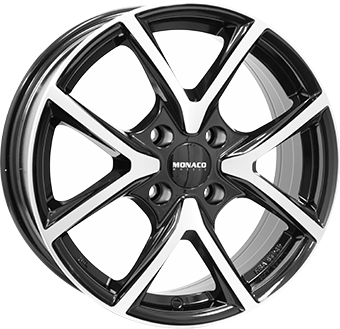 1581 MONACO WHEELS 2 CL2 17" Zwart Glans / Gepolijst