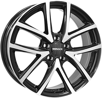 1584 MONACO WHEELS 2 CL2 17" Zwart Glans / Gepolijst