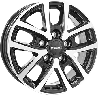 1587 MONACO WHEELS CL2T 16" Zwart Glans / Gepolijst