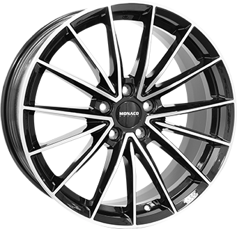 MONACO WHEELS GP14 18" Zwart Glans / Gepolijst