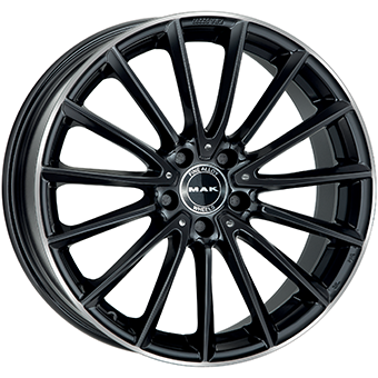 2066 MAK KOMET 19" Zwart Glans / Gepolijste rand