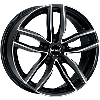 2133 MAK SARTHE 18" Zwart Glans / Gepolijst