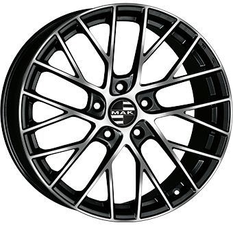 2155 MAK MONACO-D 19" Zwart Glans / Gepolijst