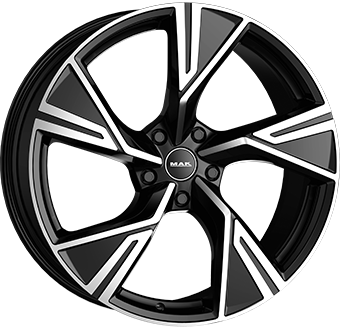 2281 MAK STARK 22" Zwart Glans / Gepolijst