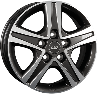 BORBET CWD 17" Antraciet Donker / Gepolijst