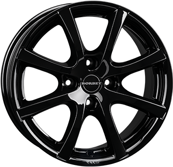 3069 BORBET LV4 14" Zwart Glans