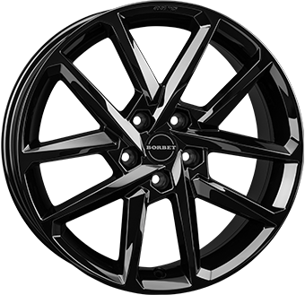 BORBET N 16" Zwart Glans