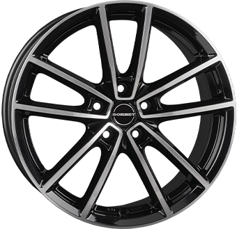 BORBET W 18" Zwart Glans / Gepolijst