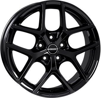 3113 BORBET Y 17" Zwart Glans