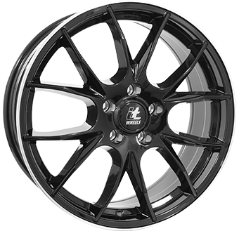440 IT WHEELS 2 KIRA 16" Zwart Glans / Gepolijste rand