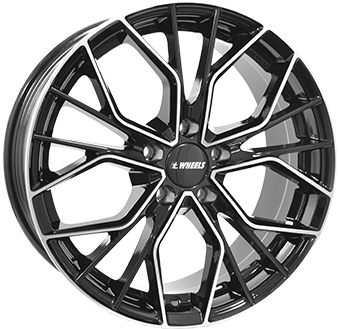 IT WHEELS TIARA 18" Zwart Glans / Gepolijst