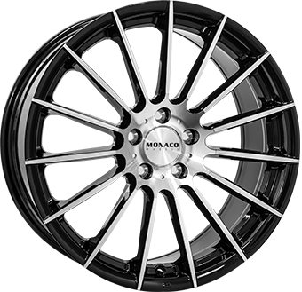 539 MONACO WHEELS FORMULA 17" Zwart Glans / Gepolijst