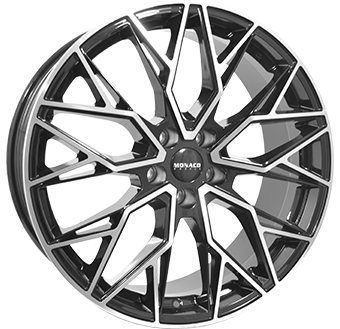 544 MONACO WHEELS GP15-FF 20" Zwart Glans / Gepolijst