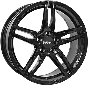 572 MONACO WHEELS GP1 17" Zwart Glans