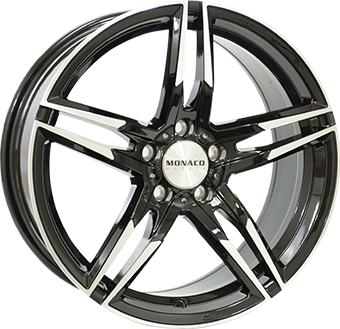 591 MONACO WHEELS GP1 17" Zwart Glans / Gepolijst