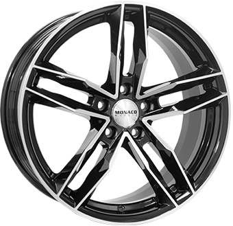 MONACO WHEELS RR8M 17" Zwart Glans / Gepolijst