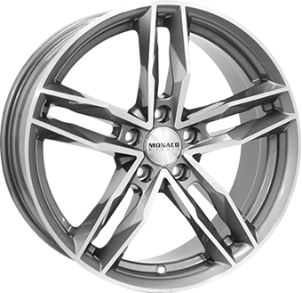 MONACO WHEELS RR8M 17" Antraciet / Gepolijst