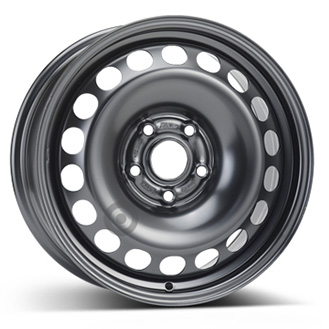 9257 STEEL WHEELS STAAL 16" Zwart
